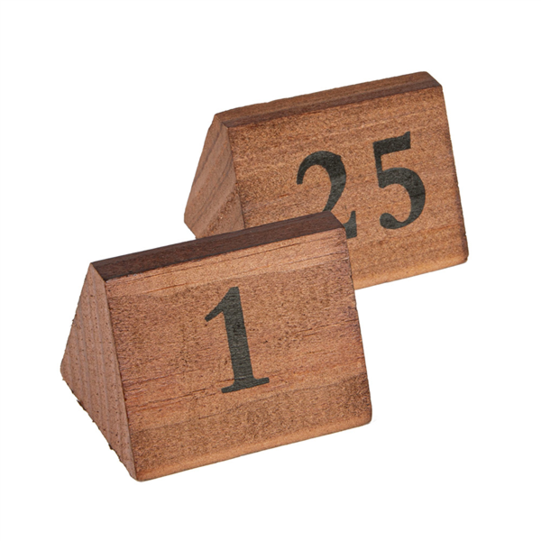 [211.51] NÚMEROS SOBREMESA DEL 1 AL 25 5,8x4,6x4,2 CM MADERA (1 UNID.)