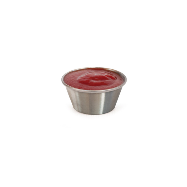 [186.50] RAMEQUINES 'ARTINOX' 45 ML Ø 6x2,5 CM PLATEADO INOX (12 UNID.)