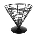 CESTA PRESENTACIÓN Ø 18x17,5 CM NEGRO ACERO (1 UNID.)
