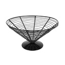 CESTA PRESENTACIÓN Ø 23x12,5 CM NEGRO ACERO (1 UNID.)