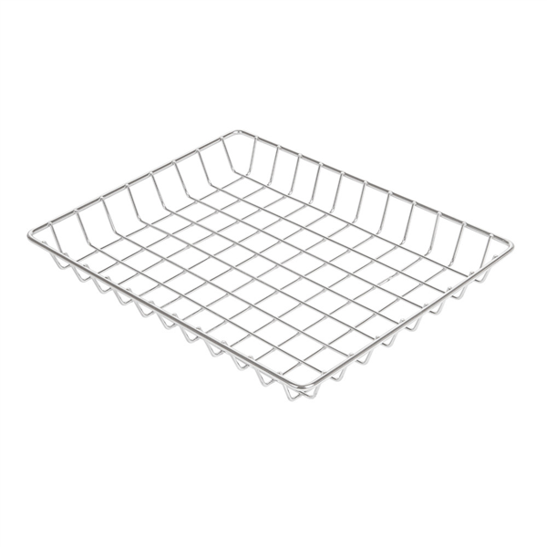 [257.91] Cestas Rectangulares 'Artinox' 23X18X2,5 Cm Plateado Inox (1 Unid.)
