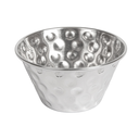 RAMEQUINES MARTILLEADOS 'ARTINOX' 90 ML Ø 7x4 CM PLATEADO INOX (12 UNID.)