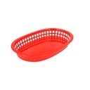 CESTAS ALARGADAS 28x17,5x4 CM ROJO PP (12 UNID.)