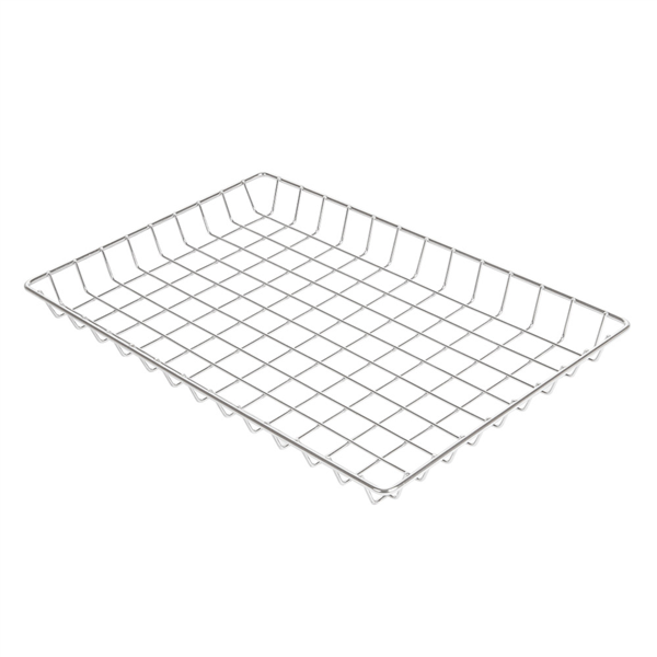 [257.94] CESTAS RECTANGULARES 'ARTINOX' 30,5x20x2,5 CM PLATEADO INOX (1 UNID.)