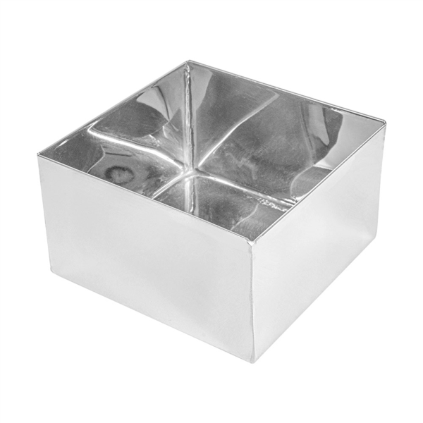 Caja Para Buffet 'Artinox' 12X12X7 Cm Plateado Inox (1 Unid.)