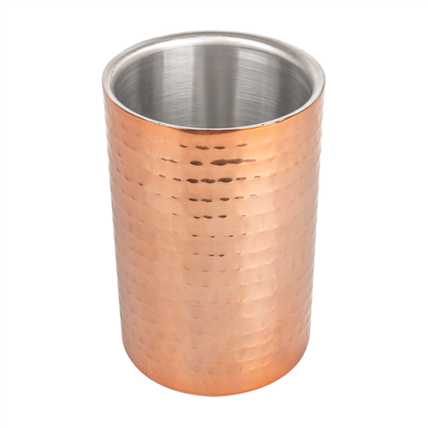 CUBITERA VINO MARTILLEADA Ø 10,8x17,8 CM COBRE INOX (1 UNID.)