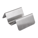 RACK 1/2 TACOS 'ARTINOX' 10x8x3,5 CM PLATEADO INOX (12 UNID.)