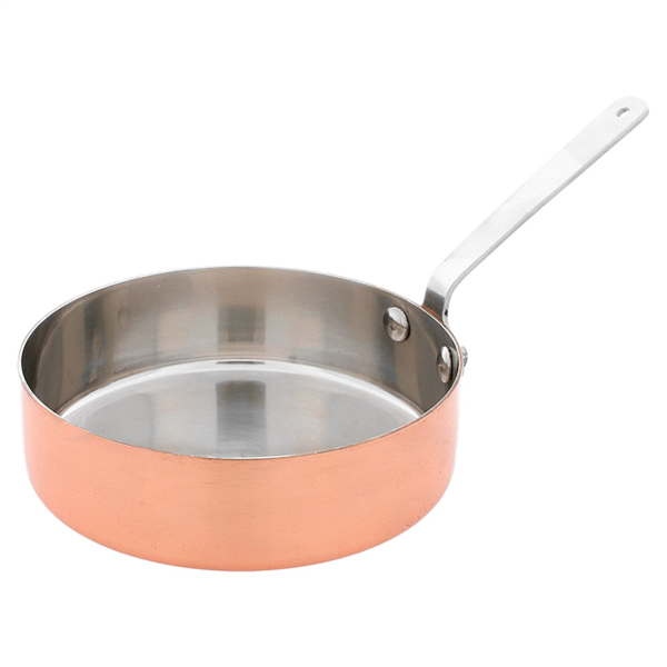 [207.57] MINI SARTÉN 'ARTINOX' Ø 12x3,5 CM COBRE INOX (6 UNID.)