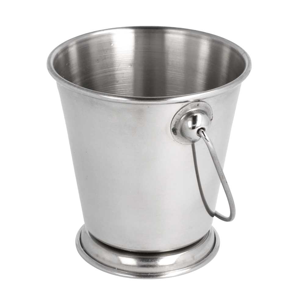 [186.55] MINI CUBITERAS 'ARTINOX' Ø 7x7 CM PLATEADO INOX (12 UNID.)