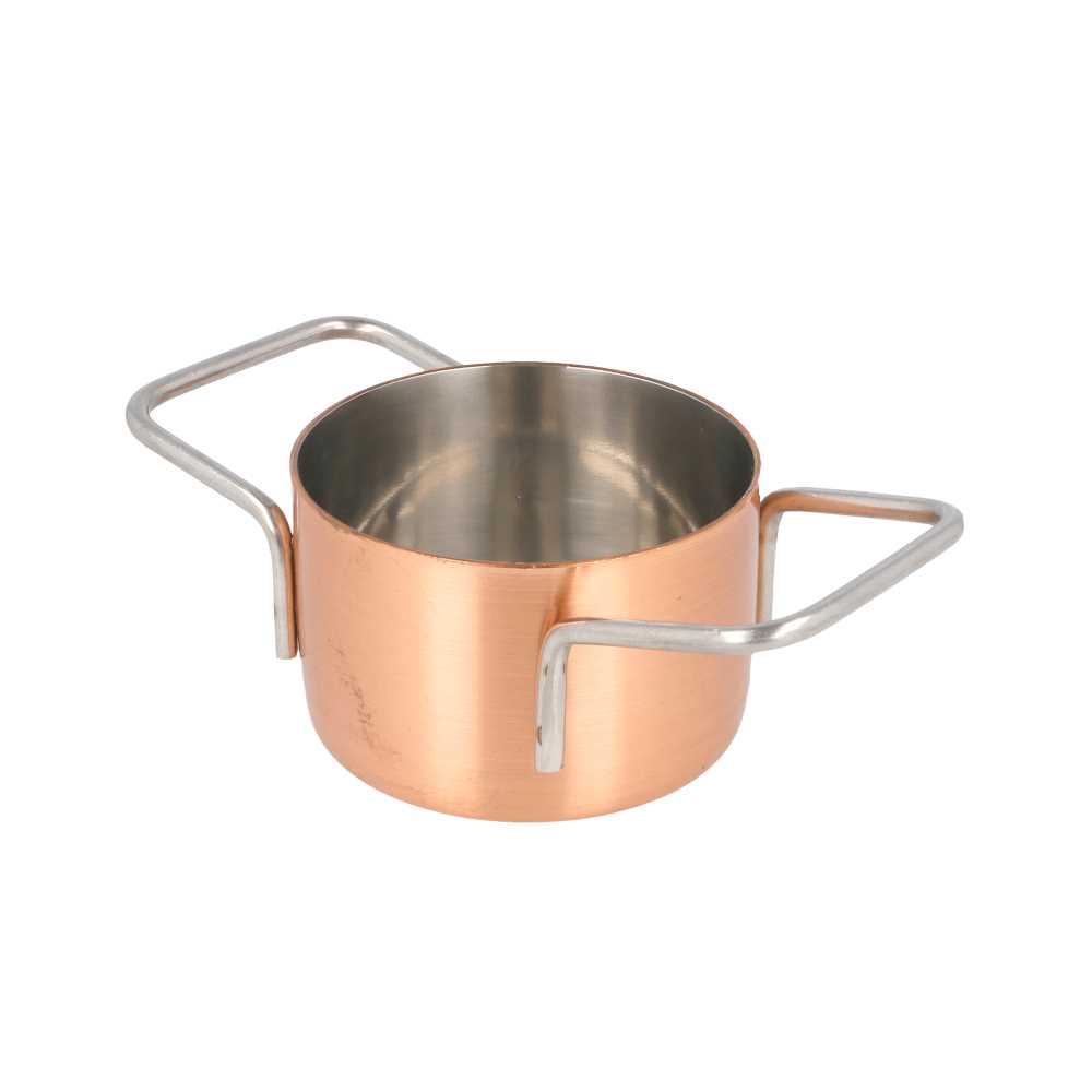 [207.55] Mini Ollas 'Artinox' Ø 7X4,5 Cm Cobre Inox (6 Unid.)