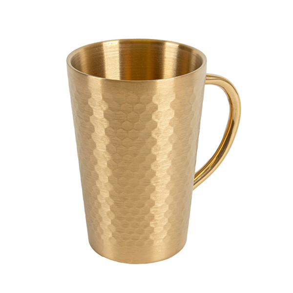 [268.31] TAZAS 'ARTINOX' 350 ML Ø 8,2x12 CM DORADO INOX (6 UNID.)