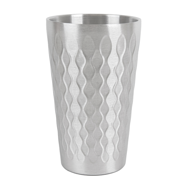 [268.30] VASOS 'ARTINOX' 450 ML Ø 8,7x14,2 CM PLATEADO INOX (6 UNID.)