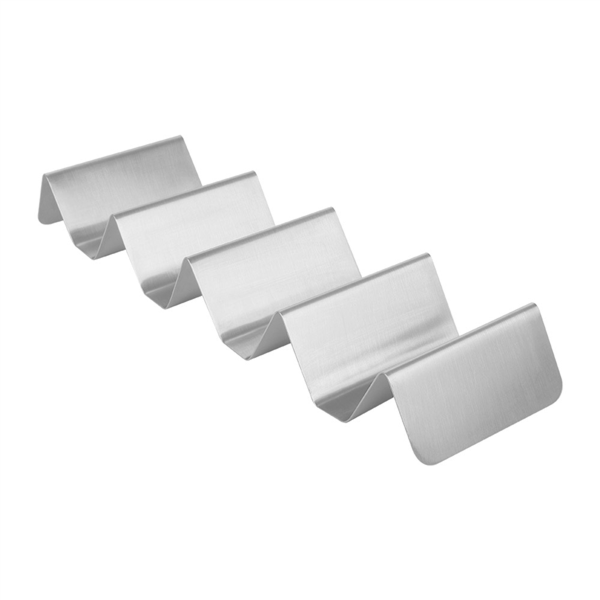 [258.15] Rack 4/5 Tacos 'Artinox' 25,5X8X3,5 Cm Plateado Inox (12 Unid.)