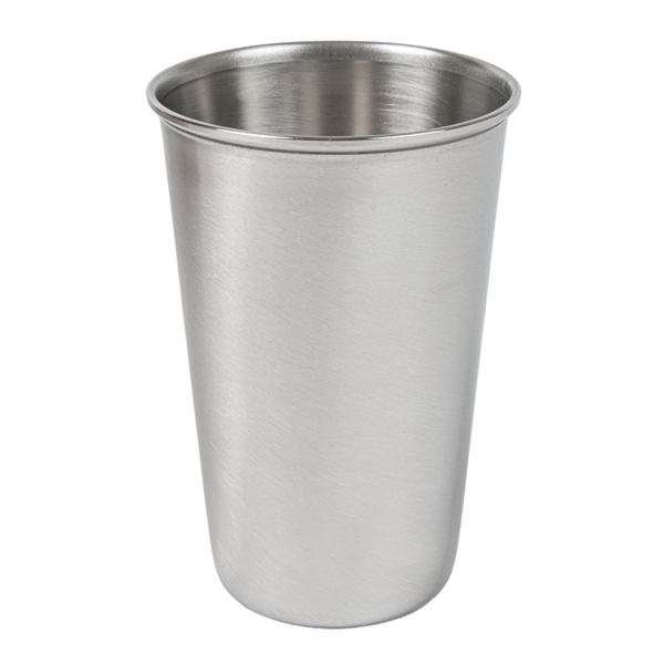 [260.87] VASOS 'ARTINOX' 350 ML Ø 8x11 CM PLATEADO INOX (12 UNID.)