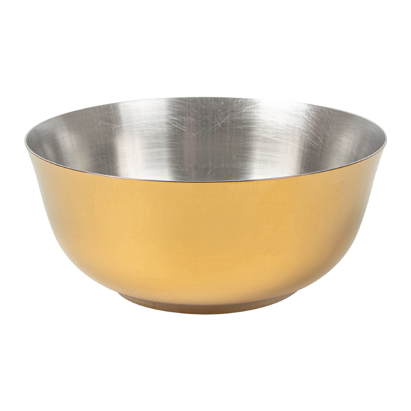 [260.94] BOL 'ARTINOX' 284 ML Ø 10,5x4,8 CM DORADO INOX (6 UNID.)