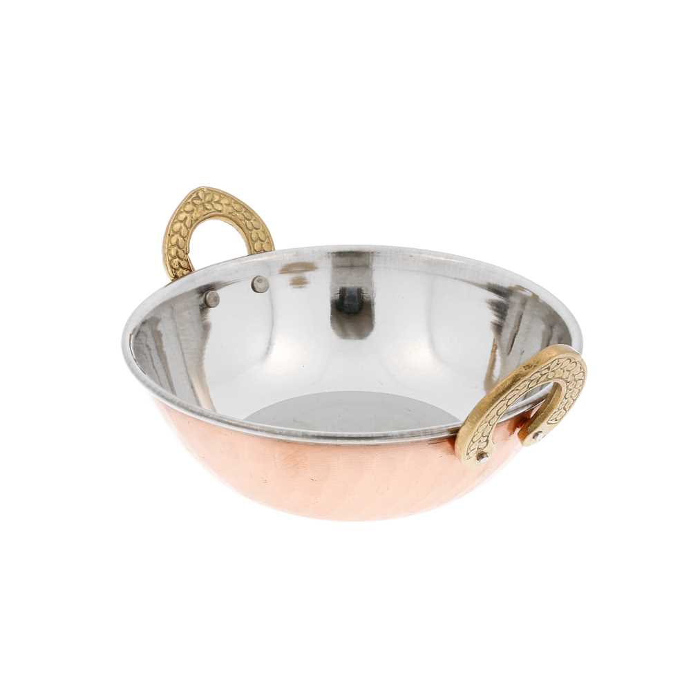 [199.01] MINI CUENCOS CON ASAS 'ARTINOX' 510 ML Ø 15x5,5 CM COBRE INOX (6 UNID.)