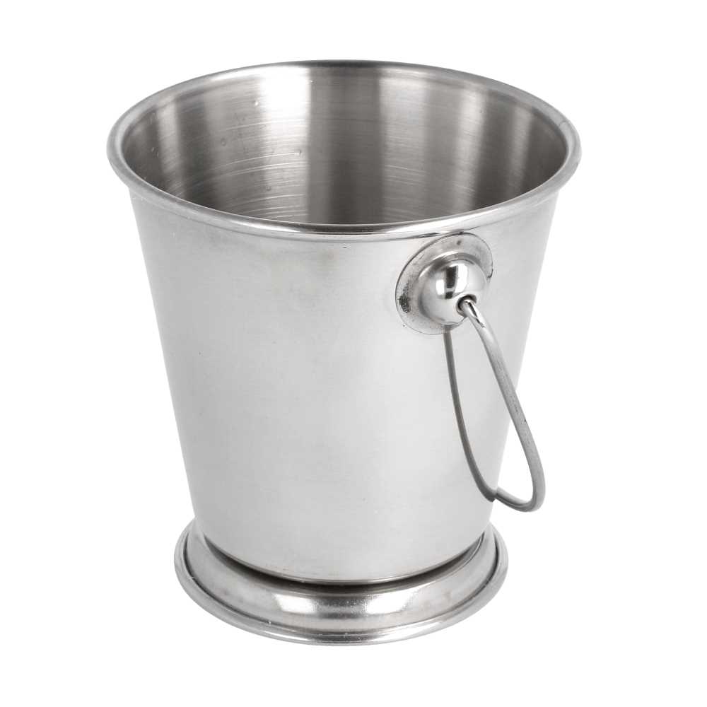 [186.53] MINI CUBITERAS 'ARTINOX' Ø 12x12 CM PLATEADO INOX (12 UNID.)