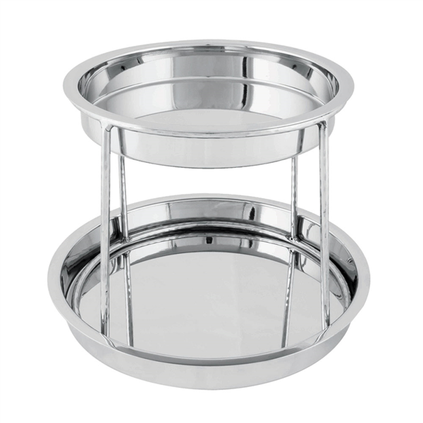 [262.10] Fuente Mariscos 27,5X19X32 Cm Plateado Inox (1 Unid.)