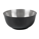 BOL 'ARTINOX' 284 ML Ø 10,5x4,8 CM NEGRO INOX (6 UNID.)