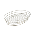 BASKET OVAL 'ARTINOX' 28x20,5x5,7 CM PLATEADO INOX (24 UNID.)