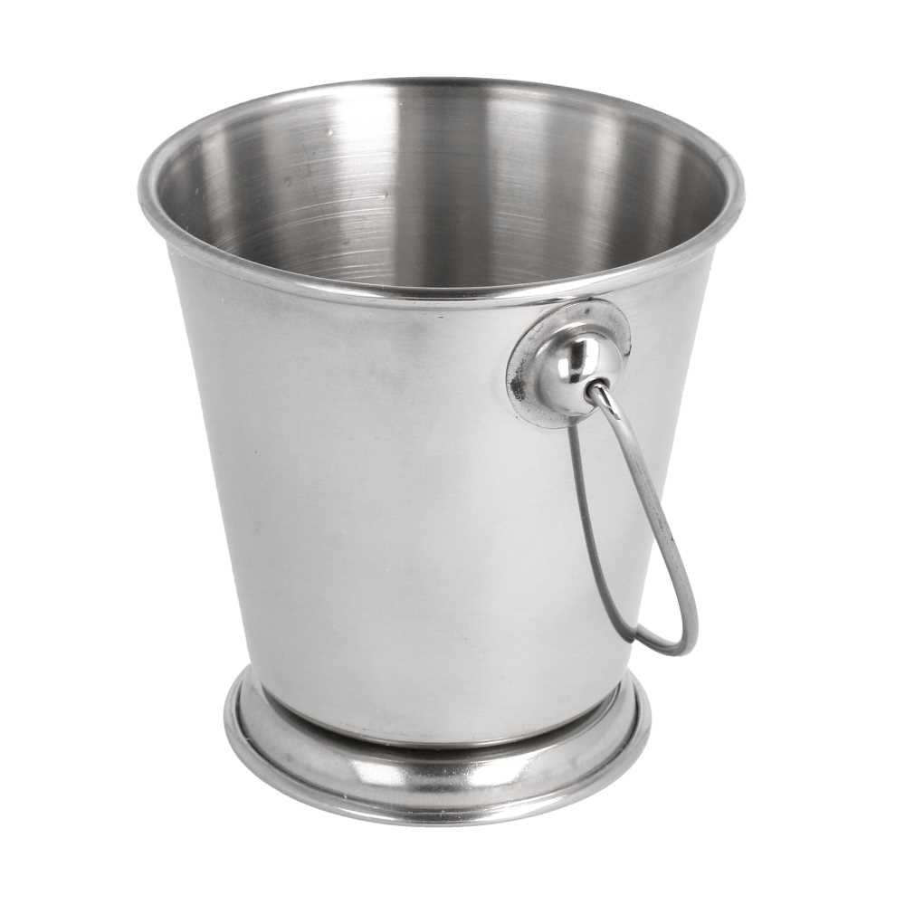 [186.54] MINI CUBITERAS 'ARTINOX' Ø 9x9 CM PLATEADO INOX (12 UNID.)