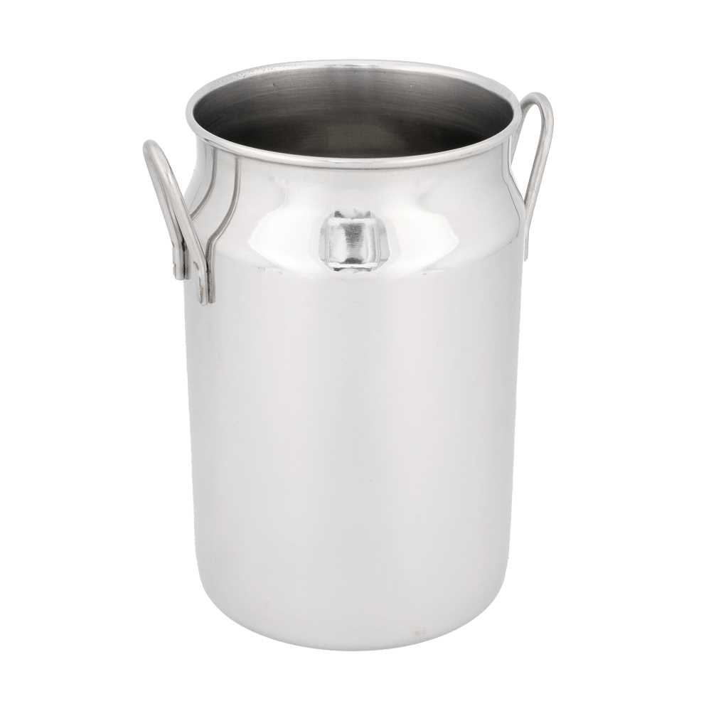 [204.24] Mini Lecheritas 'Artinox' 620 Ml Ø 7,5X12 Cm Plateado Inox (12 Unid.)