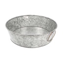 BANDEJA REDONDA 'ARTINOX' Ø 27,5x8 CM GALVANIZADO ACERO (1 UNID.)