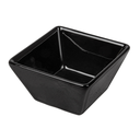 RAMEQUINES 'WAKI GLASS' 60 ML 6,4x6,4x3,5 CM NEGRO PORCELANA (12 UNID.)