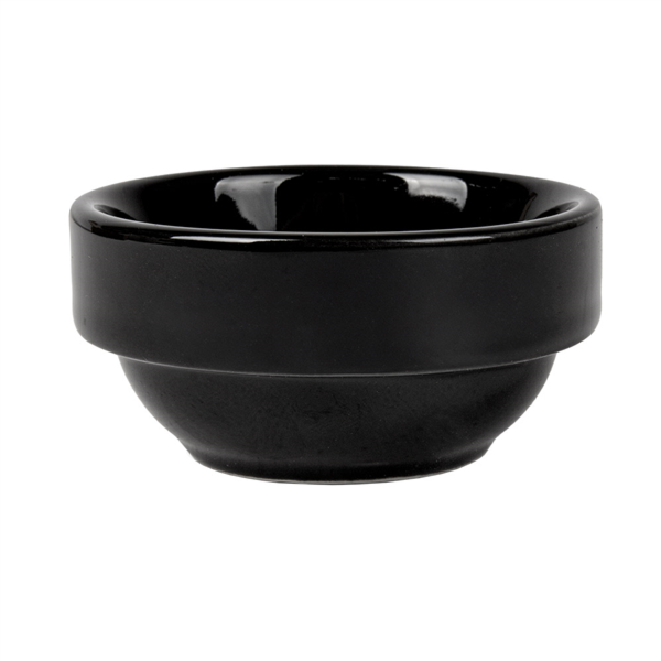 BOLES ENSALADA 70 ML Ø 6,4x2,8 CM NEGRO PORCELANA (12 UNID.)