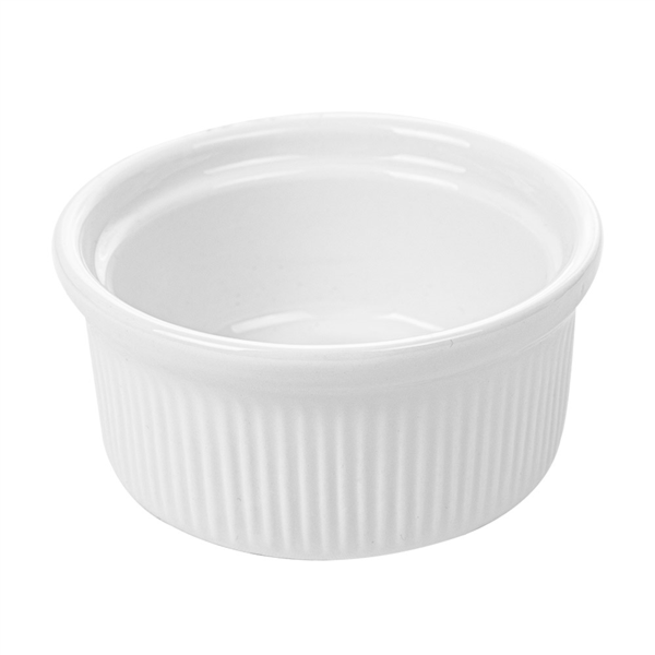 [164.10] Ramequines 120 Ml Ø 7,8X3,7 Cm Blanco Porcelana (12 Unid.)