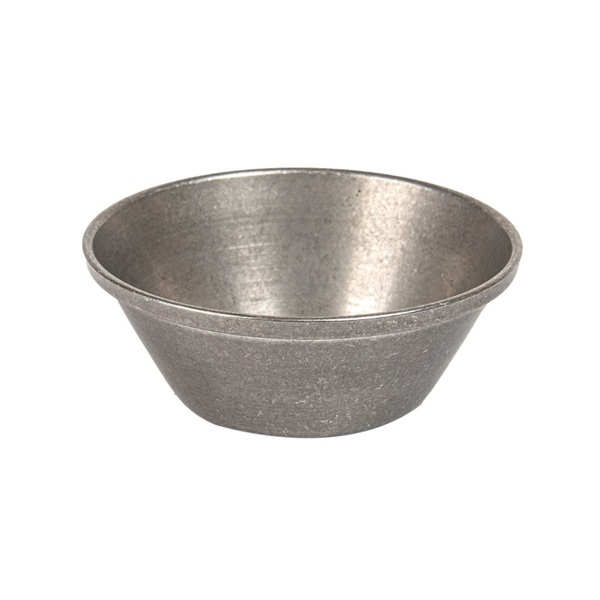 [265.20] BOLES PARA SALSAS 'ARTINOX' 40 ML 6,2x2,5 CM PLATEADO INOX (6 UNID.)