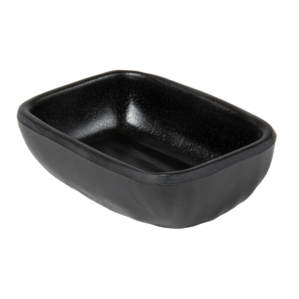 [262.24] Boles Para Salsas 'Asami Ware' 90 Ml 9,9X6,9X3,2 Cm Negro Melamina (6 Unid.)