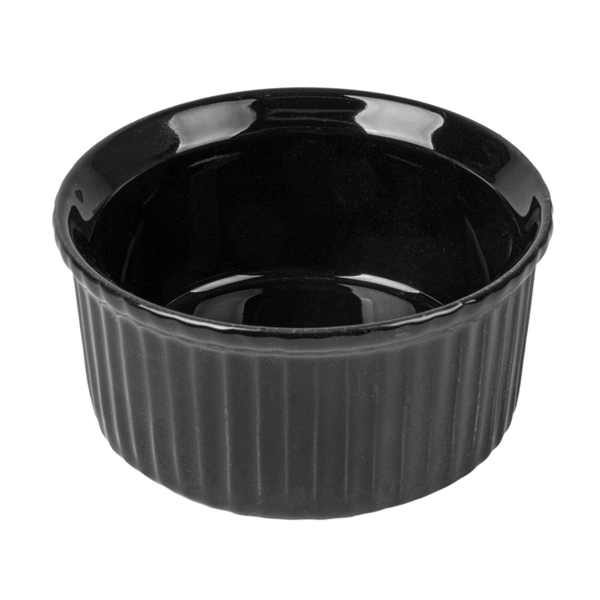[264.60] Ramequines 120 Ml Ø 7,8X3,7 Cm Negro Porcelana (12 Unid.)