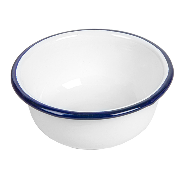 [261.31] Boles 'enamelware' 300 Ml Ø 11,5x5 Cm Blanco Hierro Esmaltado (6 Unid.)