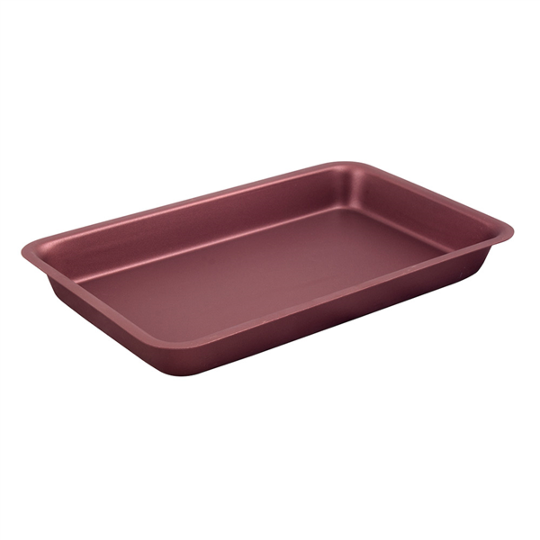 [262.03] Bandeja Fast Food 'Artinox' 25,5X15,75X3 Cm Burdeos Inox (1 Unid.)