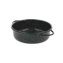 MINI CACEROLAS ESMALTADAS Ø13x4 CM NEGRO ACERO (6 UNID.)