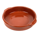 CAZUELA CON ASAS 850 ML Ø20x5 CM MARRÓN CERÁMICA (8 UNID.)