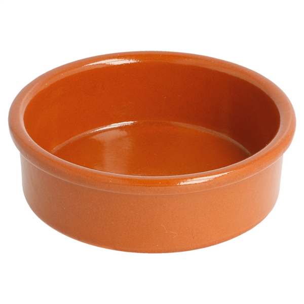 RECIPIENTES DE LOZA PARA TAPAS 100 ML Ø 8,95x2,9 CM MARRÓN ROJIZO CERÁMICA (42 UNID.)