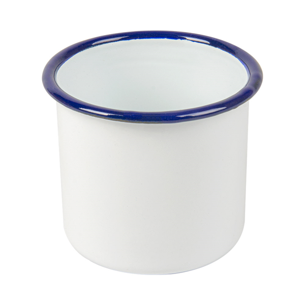 [264.88] BOLES 'ENAMELWARE' 350 ML Ø 8x8 CM BLANCO HIERRO ESMALTADO (6 UNID.)