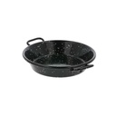 MINI PAELLA VALENCIANA ESMALTADA 'ARTINOX' Ø10x2 CM NEGRO ACERO (10 UNID.)