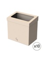 PAPELERAS OFICINA KIT 10 PAPELERAS CARTÓN OFICINA