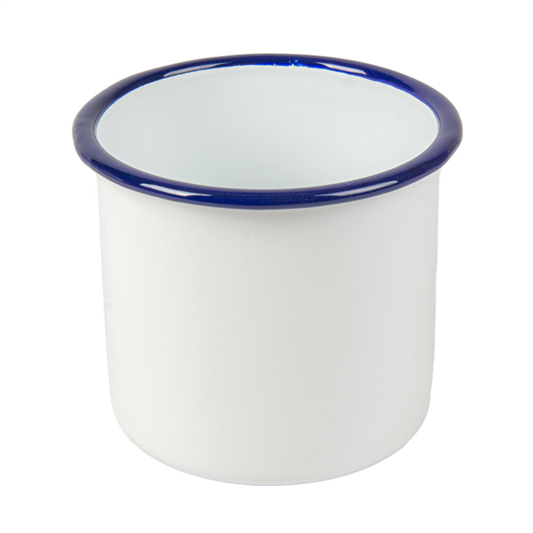 BOLES 'ENAMELWARE' 700 ML Ø 10x10 CM BLANCO HIERRO ESMALTADO (6 UNID.)