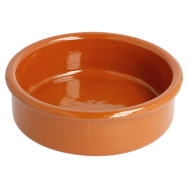 RECIPIENTES DE LOZA PARA TAPAS 150 ML Ø 10,5x2,5 CM MARRÓN ROJIZO CERÁMICA (50 UNID.)