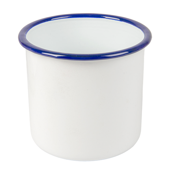BOLES 'ENAMELWARE' 1200 ML Ø 12x12 CM BLANCO HIERRO ESMALTADO (6 UNID.)