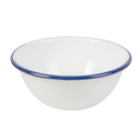 BOLES 'ENAMELWARE' 1000 ML Ø 18,5x7,5 CM BLANCO HIERRO ESMALTADO (6 UNID.)