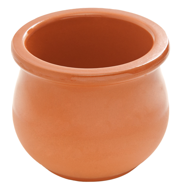 [133.08] RECIPIENTES DE LOZA PARA REQUESÓN 180 ML Ø 8x6,7 CM MARRÓN ROJIZO CERÁMICA (50 UNID.)