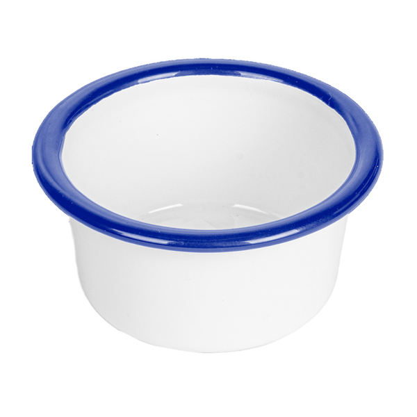 [261.34] Ramequines 'Enamelware' 90 Ml Ø 8X3,2 Cm Blanco Hierro Esmaltado (12 Unid.)