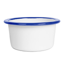 Ramequines 'Enamelware' 120 Ml Ø 9X3,5 Cm Blanco Hierro Esmaltado (12 Unid.)
