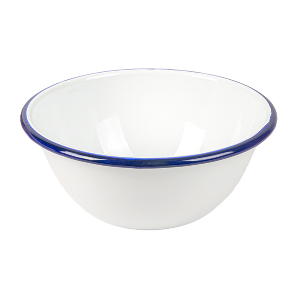 [264.83] Boles 'Enamelware' 1500 Ml Ø 20,5X8,5 Cm Blanco Hierro Esmaltado (6 Unid.)