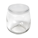 TARRO CON TAPA 'WAKI GLASS' 300 ML Ø 8,4x8,7 CM TRANSPARENTE CRISTAL (48 UNID.)